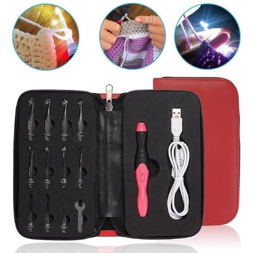 LED Crochet Hook Set  11 PCS